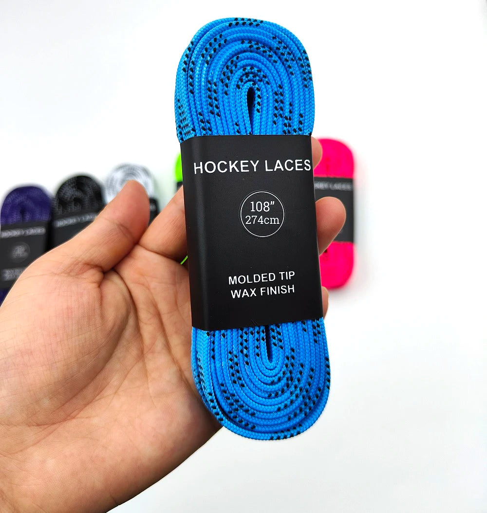 Vaxade skridskosnören – slitstarka ishockey skosnören