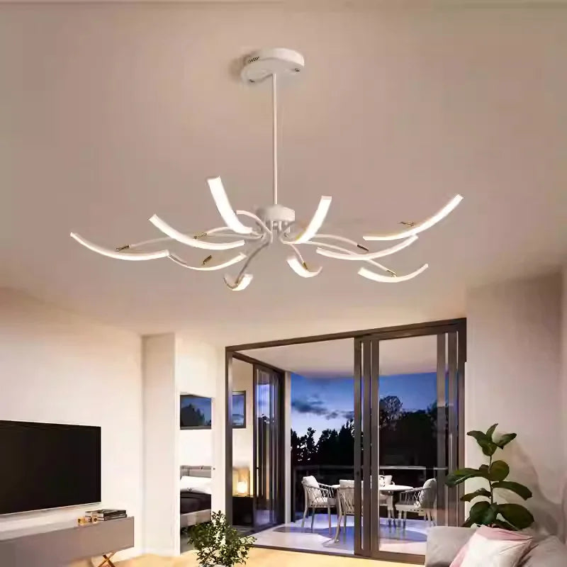 Nordisk taklampa LED – roterande design för vardagsrum & sovrum