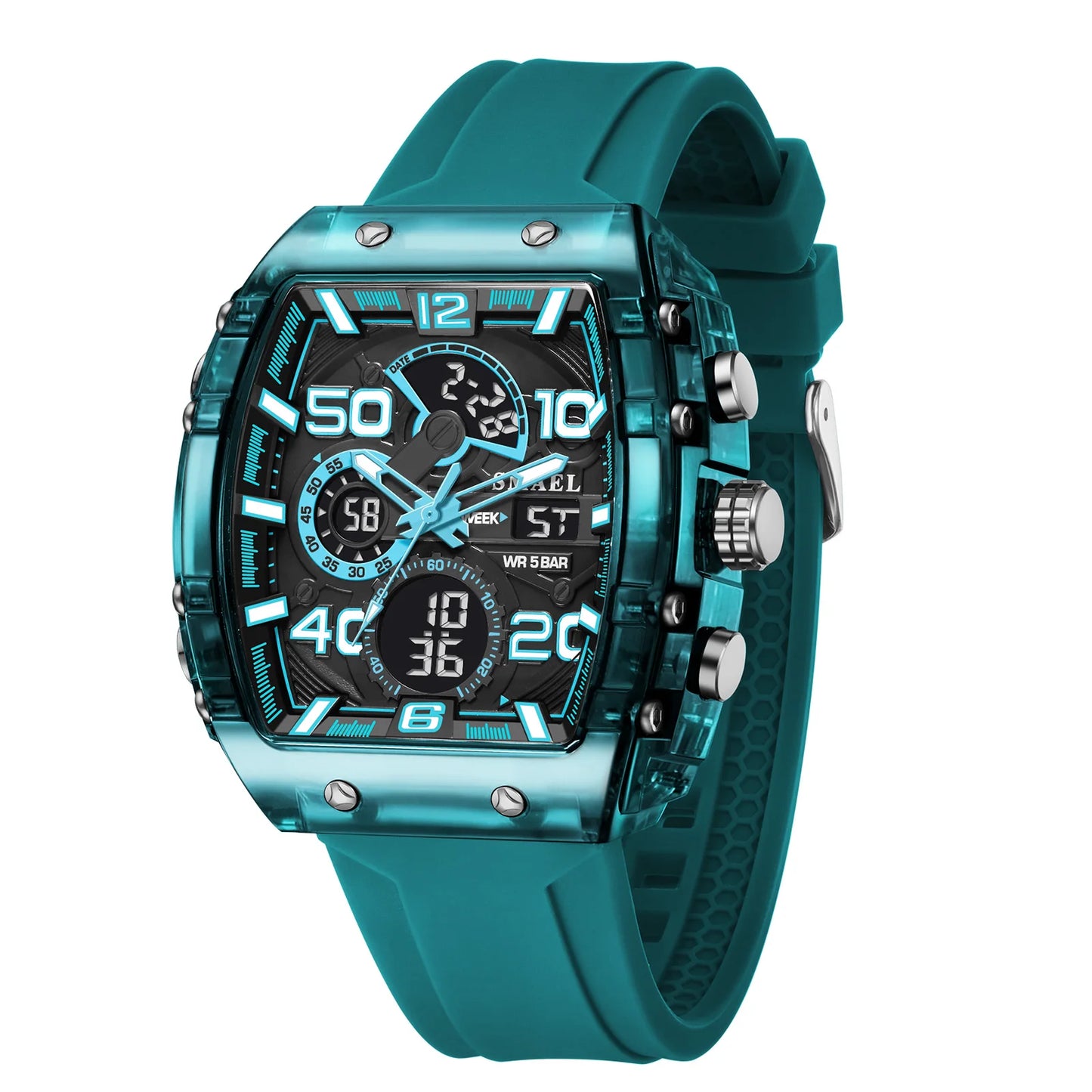 ChronoSquare – fyrkantig herrklocka med dual display