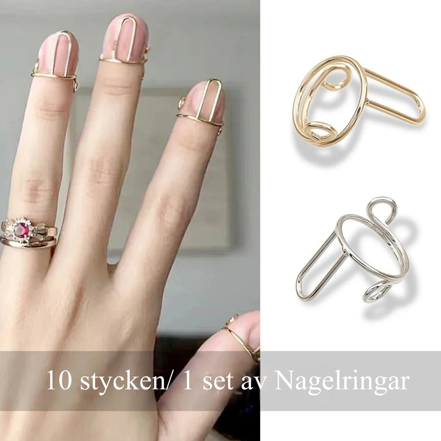 WUDU NAGLAR - Avtagbara Nagelringar