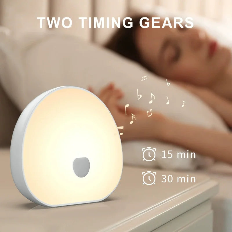 LumiDream™ White Noise & RGB Nattlampa – Sömnmaskin för Barn med Lugnande Ljud, LED Ljus & Timer