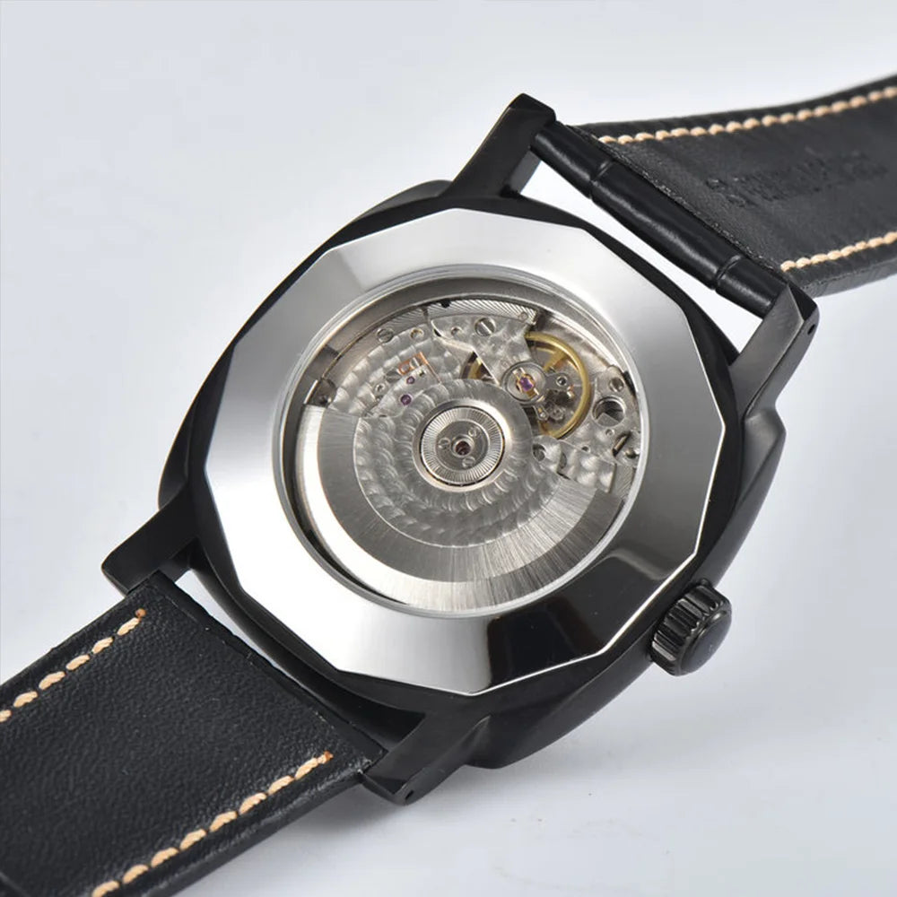 Herrklocka automatisk 46mm safirglas