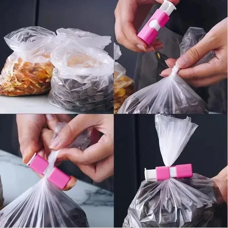 Återanvändbara påsklämmor – 12-pack för bröd, snacks & matförvaring