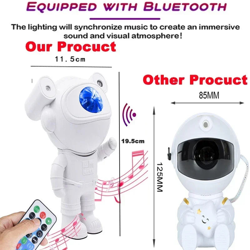 GalaxiLjus™ – Astronaut Projektorlampa med Timer