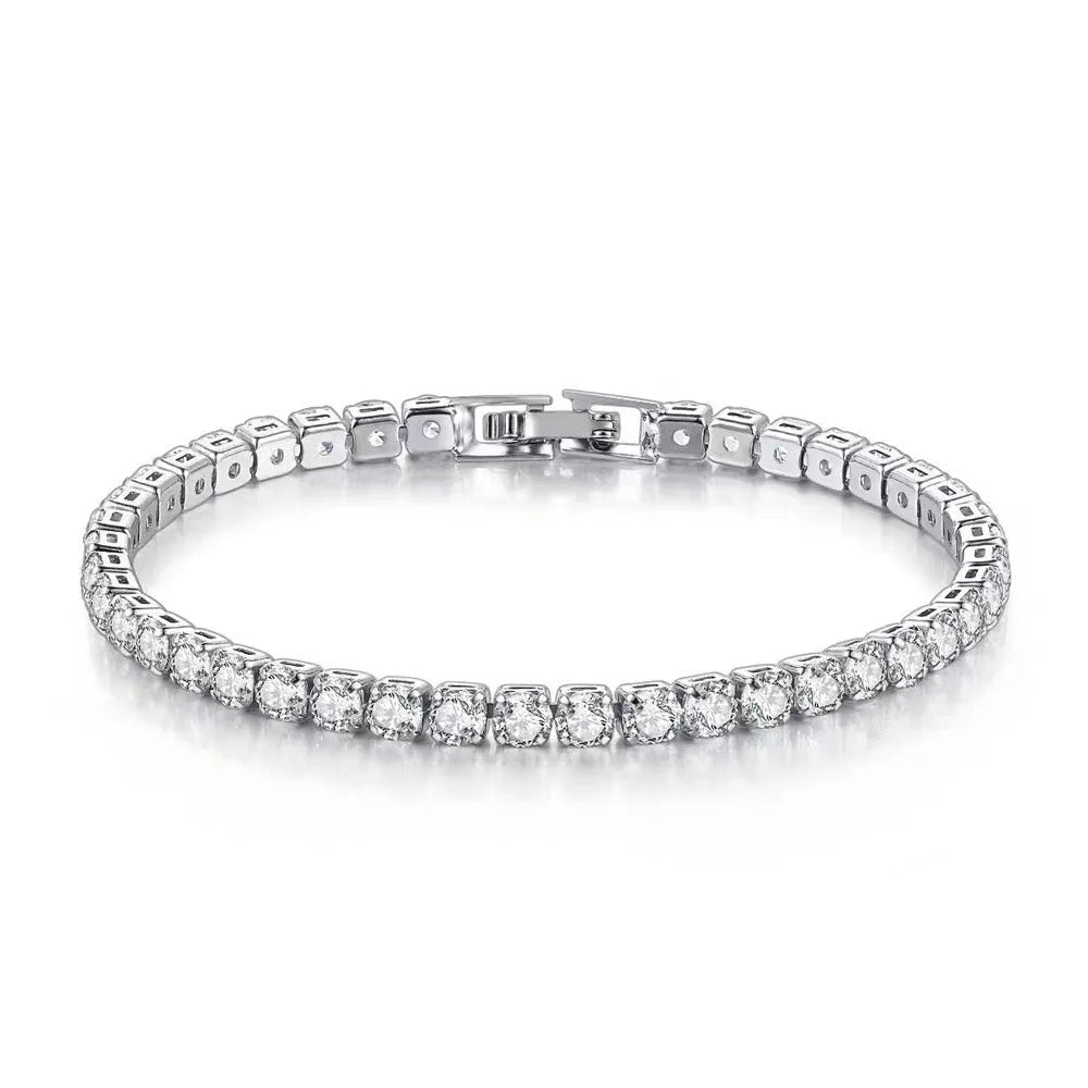 Armband Elvira (tennisarmband 4 mm med zirkoner)