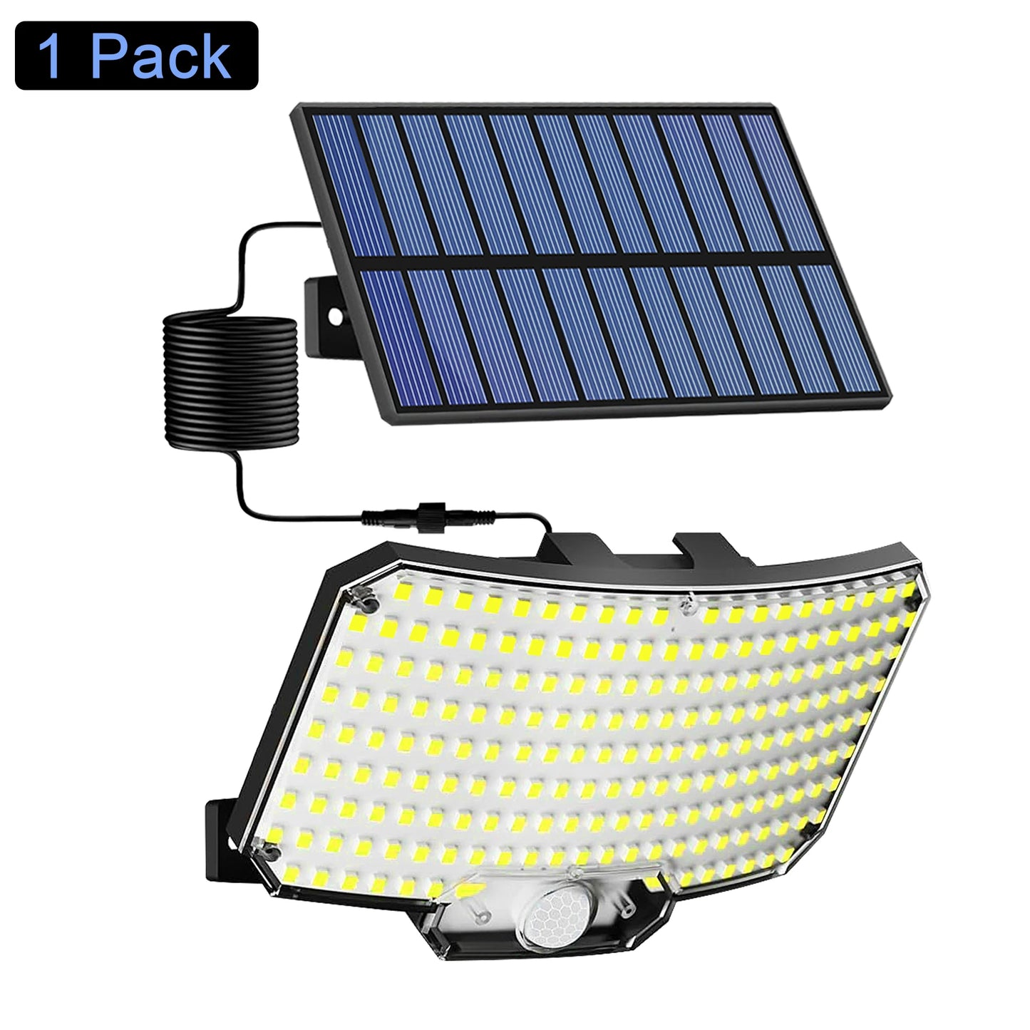 234 LED Solcellslampa med Fjärrkontroll – Rörelsesensor & 3 Ljuslägen