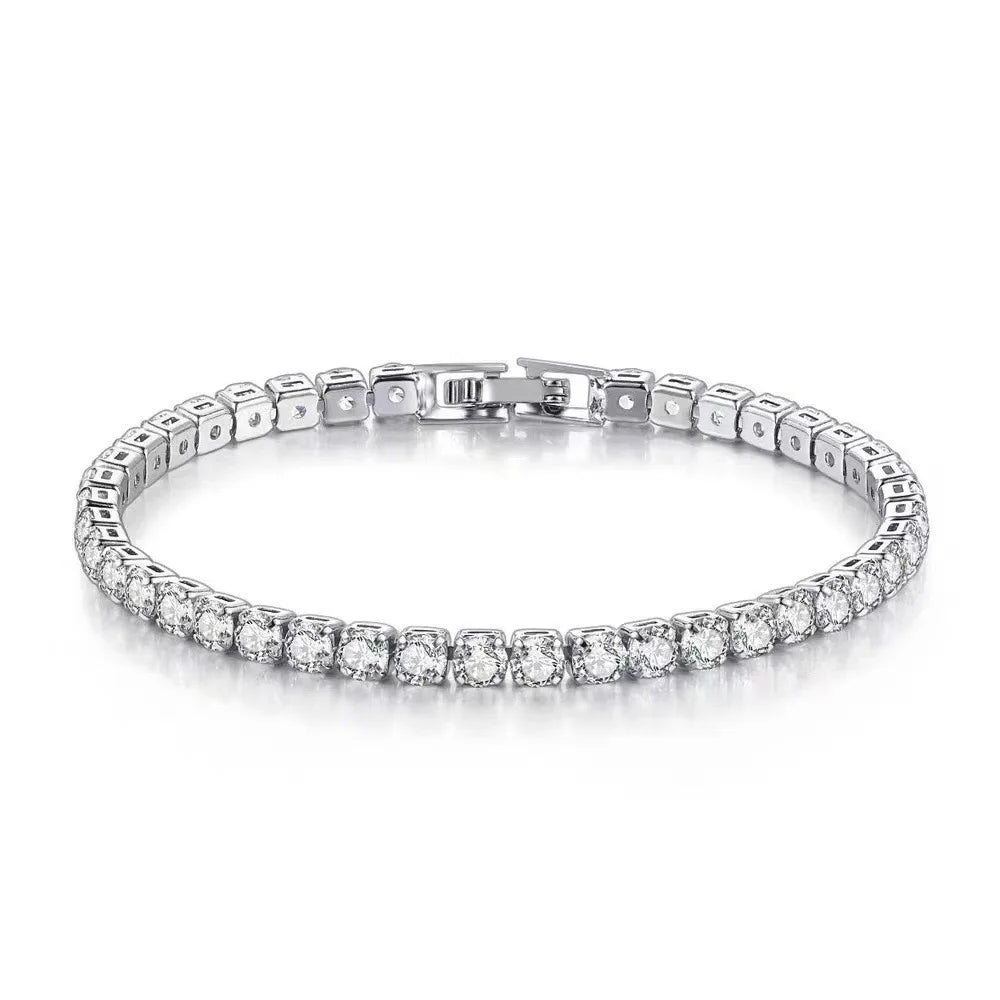 Armband Elvira (tennisarmband 4 mm med zirkoner)