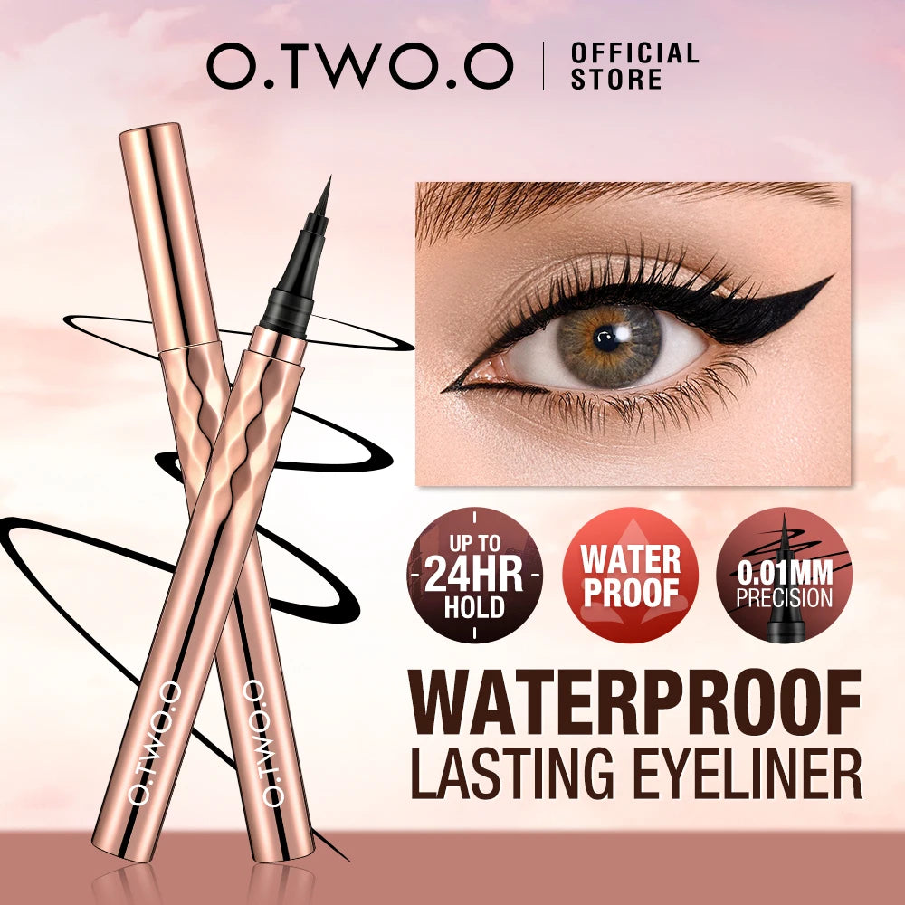 Vattentät eyeliner – svart flytande eyeliner, lång hållbarhet