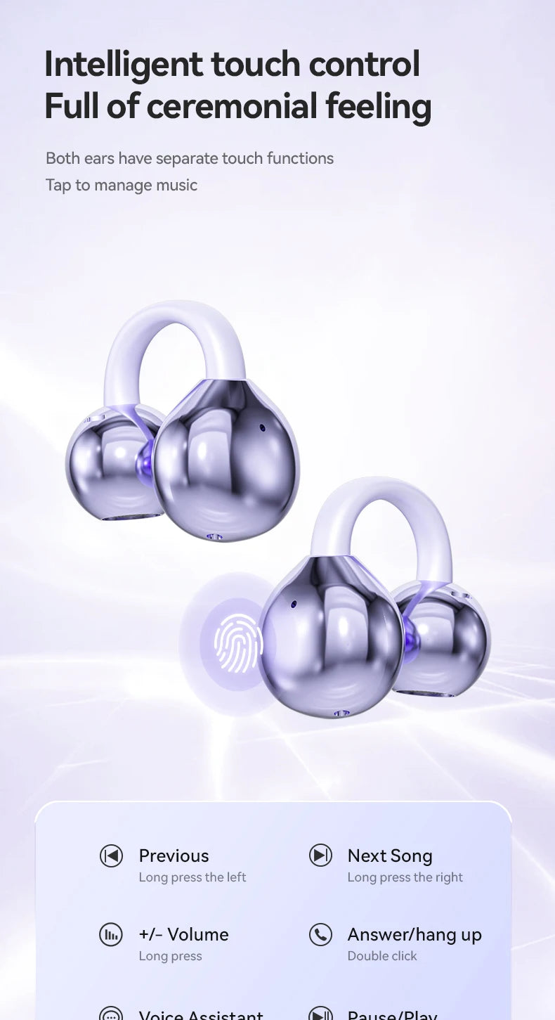 LjudKlipp™ – Trådlösa Benledningshörlurar med Bluetooth 5.3