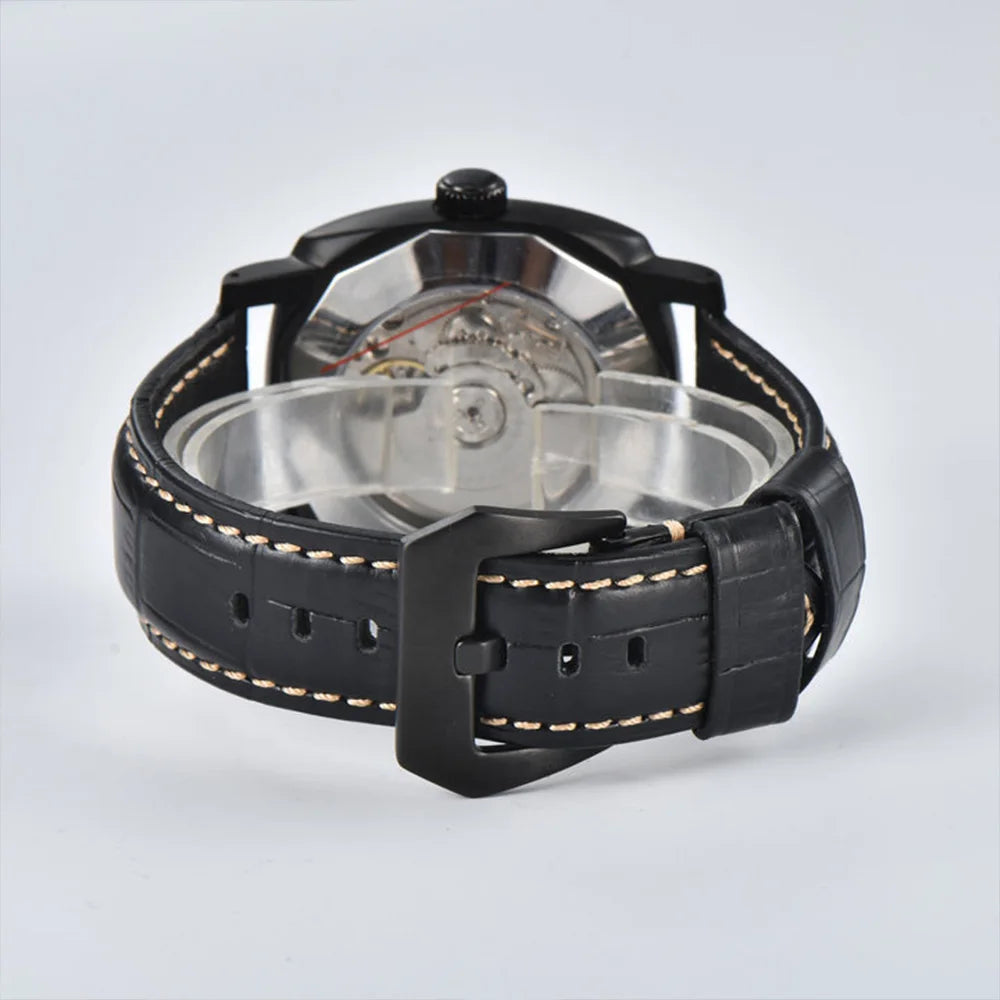 Herrklocka automatisk 46mm safirglas