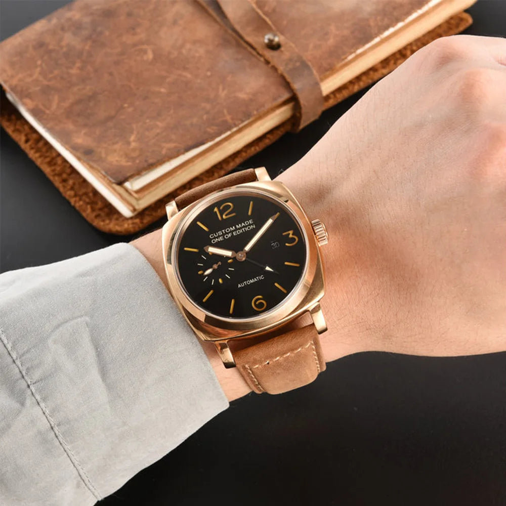 Herrklocka automatisk 46mm safirglas