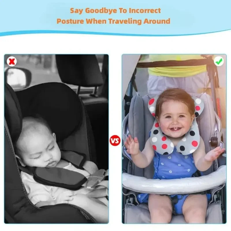 BabyNackkudde™ – Resekudde med Stöd för Huvud & Nacke