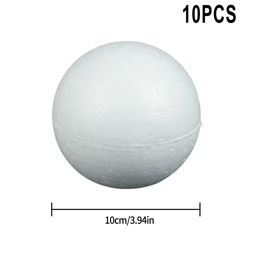 Polystyrenkulor – frigolitbollar för pyssel & dekoration (10 st, 50–100 mm)