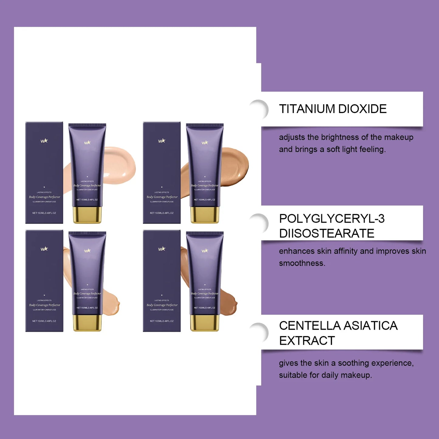 Vattentät kroppsmakeup – concealer för ben, ärr & tatueringar