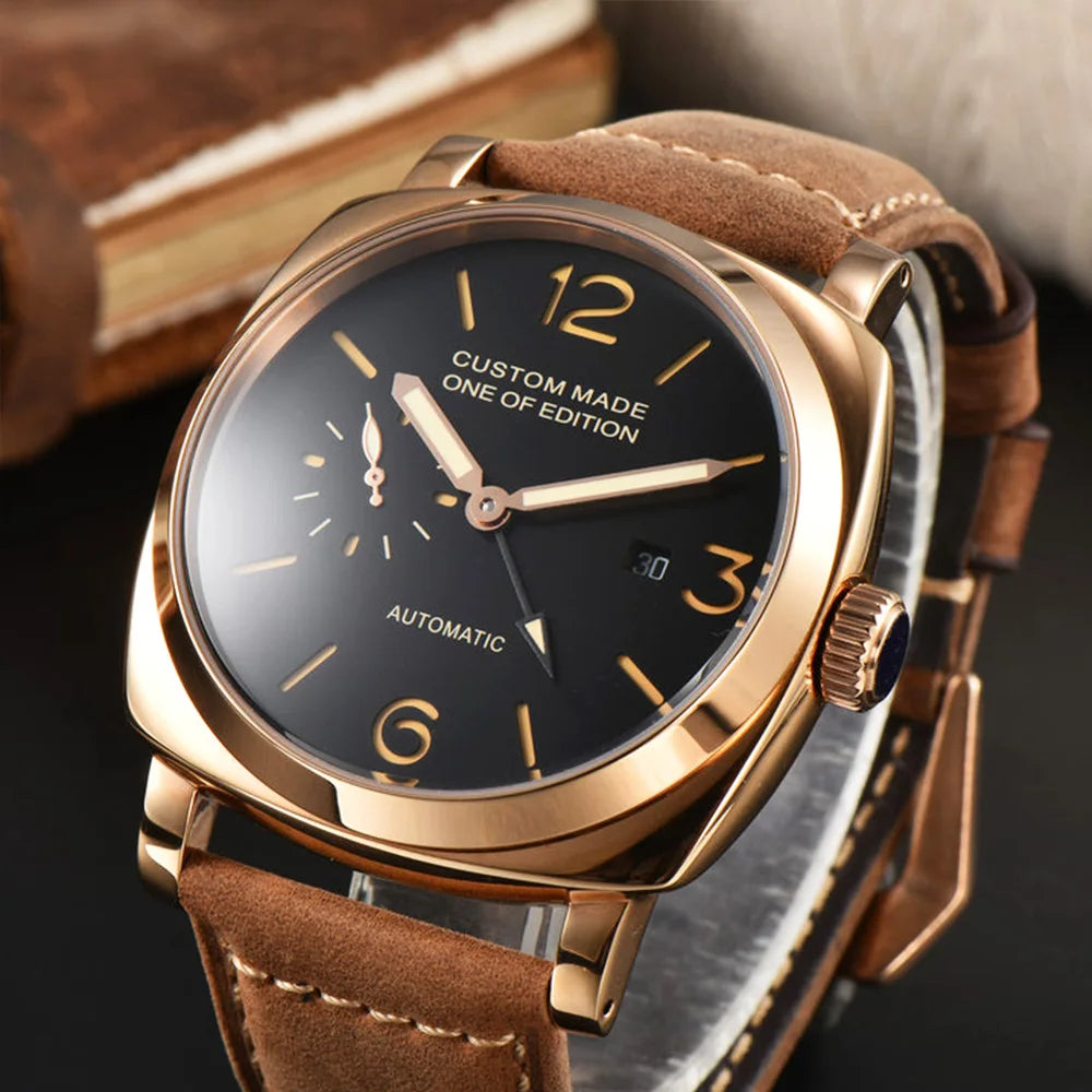 Herrklocka automatisk 46mm safirglas