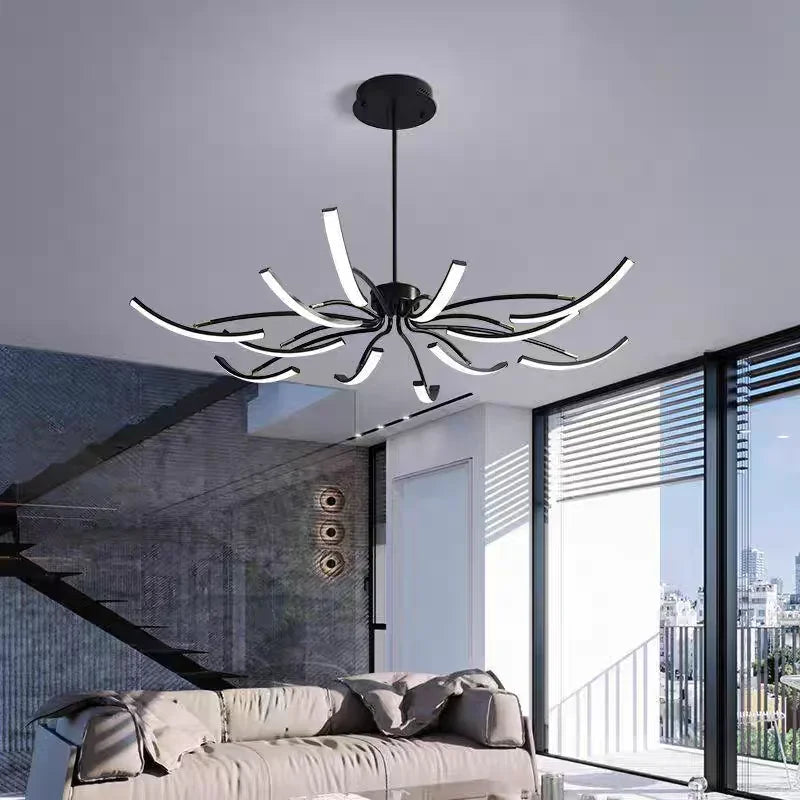 Nordisk taklampa LED – roterande design för vardagsrum & sovrum