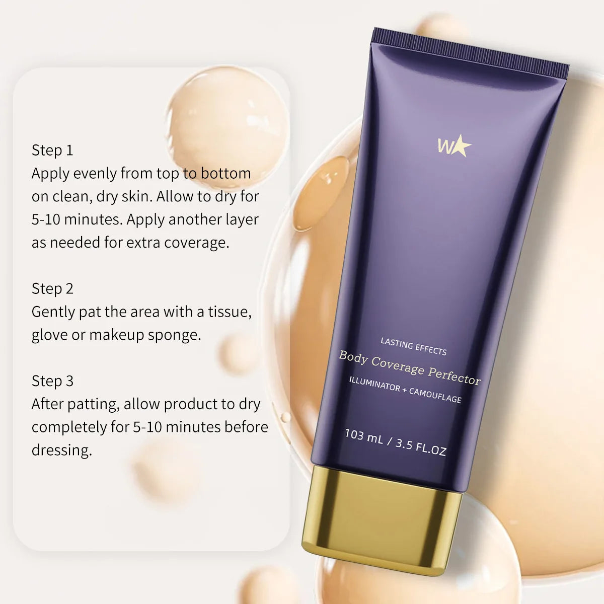 Vattentät kroppsmakeup – concealer för ben, ärr & tatueringar