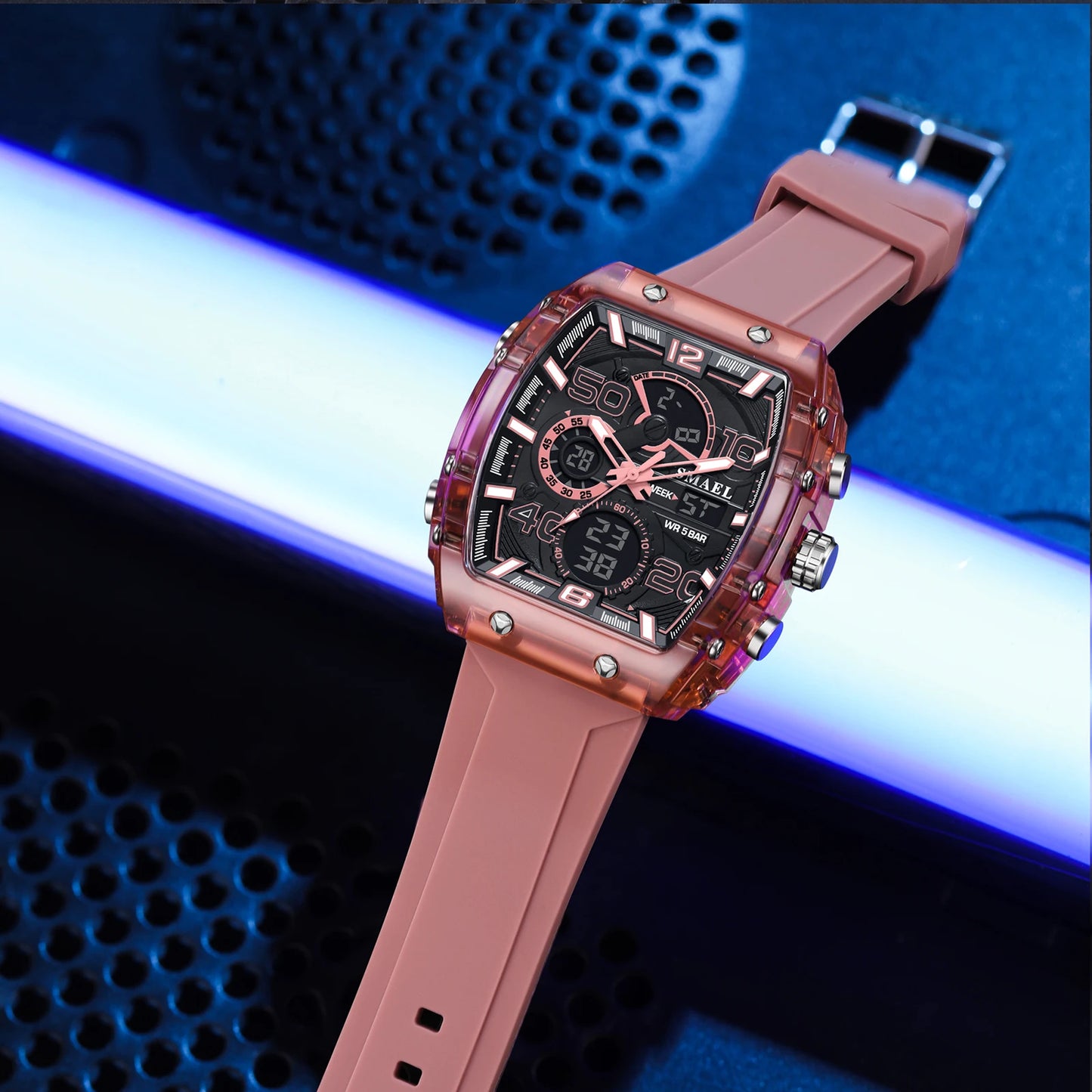 ChronoSquare – fyrkantig herrklocka med dual display