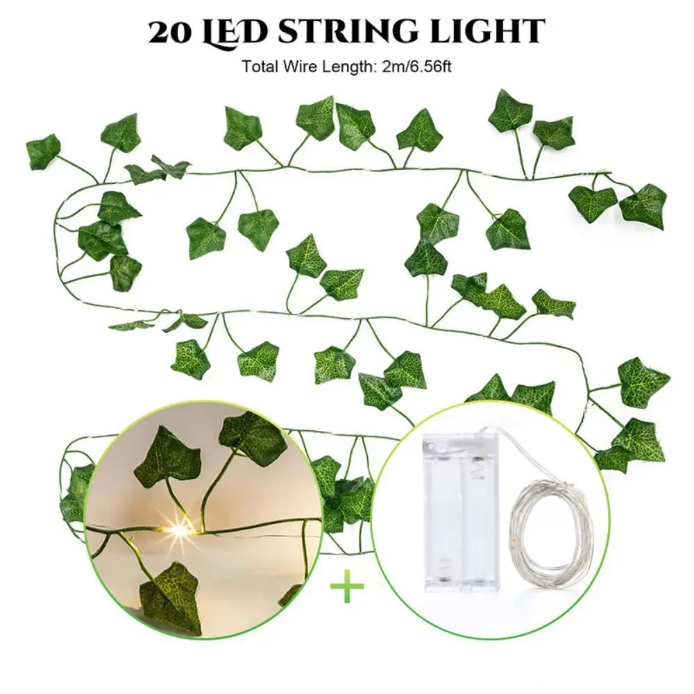 GrönSlinga – LED-ljusslinga med realistiska gröna rankor
