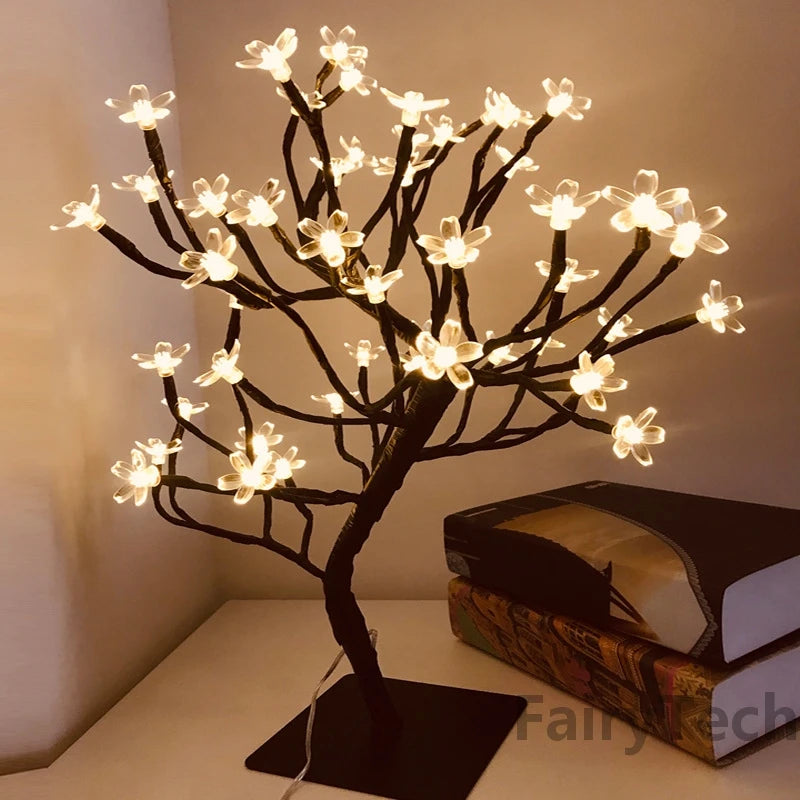 Roslampa LED – 24 lampor USB-bordslampa för dekoration