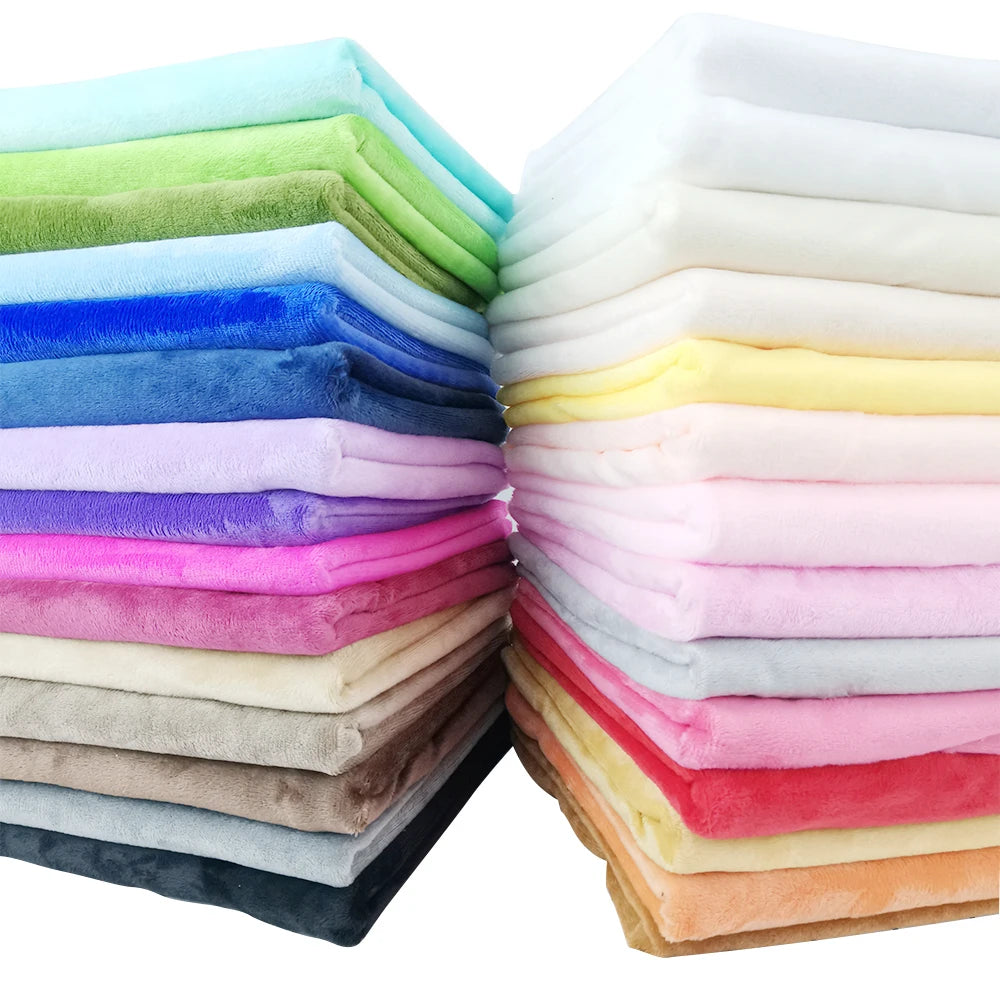 Mjuk plyschtyg 40×25 cm – flanelltyg för sömnad & leksaker