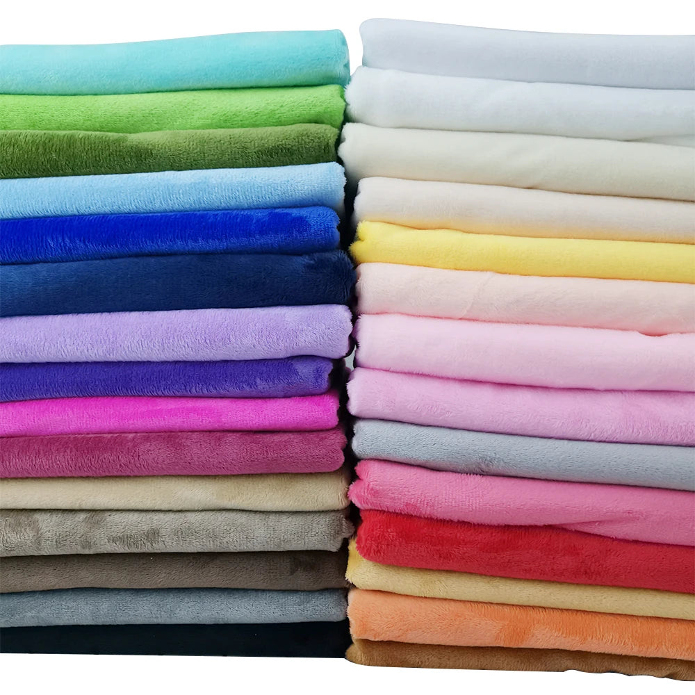 Mjuk plyschtyg 40×25 cm – flanelltyg för sömnad & leksaker