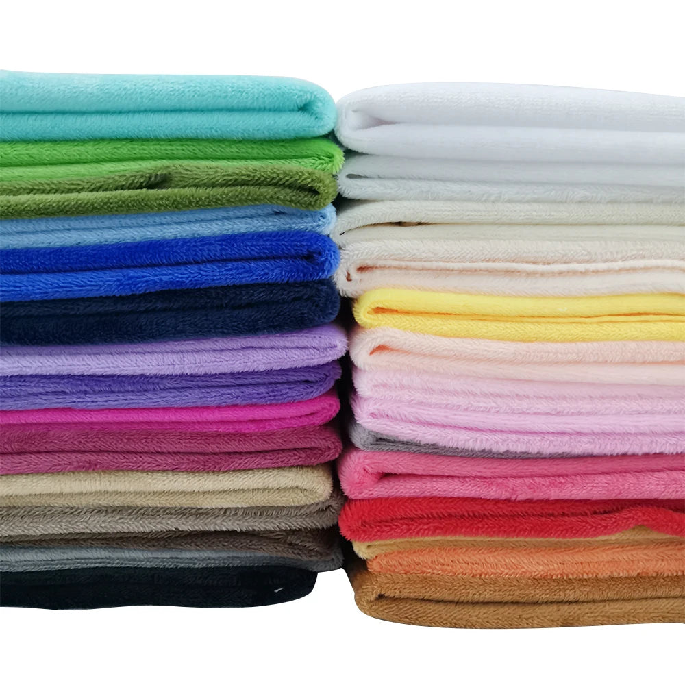 Mjuk plyschtyg 40×25 cm – flanelltyg för sömnad & leksaker
