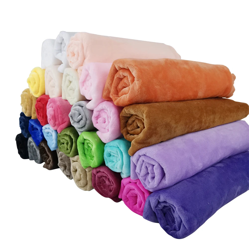 Mjuk plyschtyg 40×25 cm – flanelltyg för sömnad & leksaker