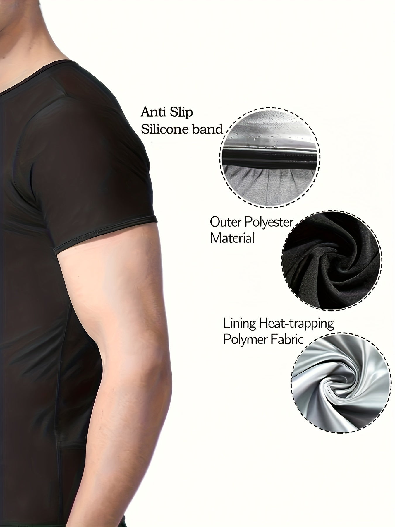 Svett T-shirt™ – Herr T-shirt med Fukttransporterande Material