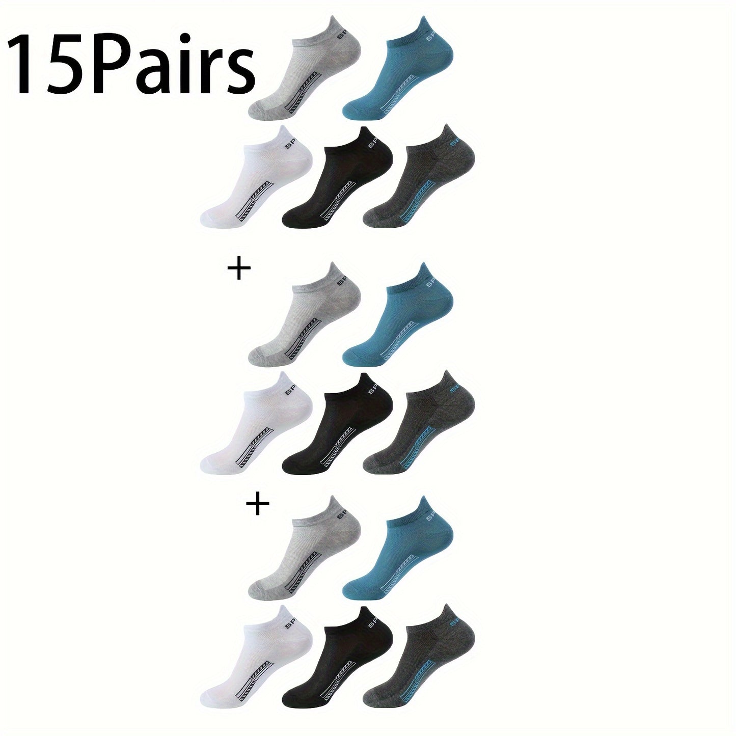 10-pack Låga Sportstrumpor – Unisex & Andas