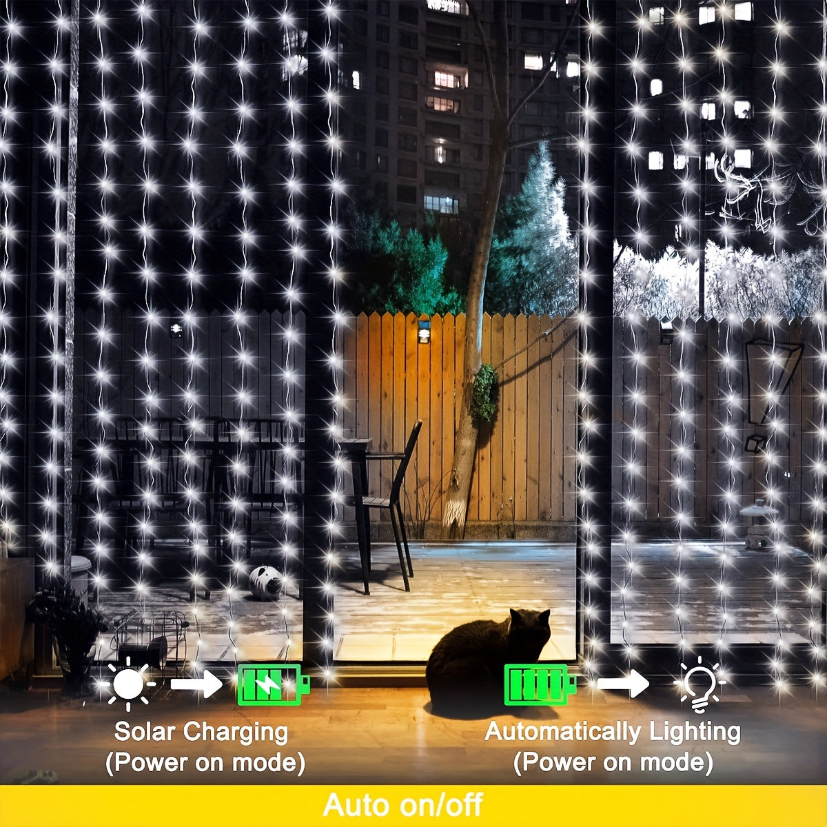 LED Gardinlampa™ – 100/200/300 LED Ljusslinga för Fest