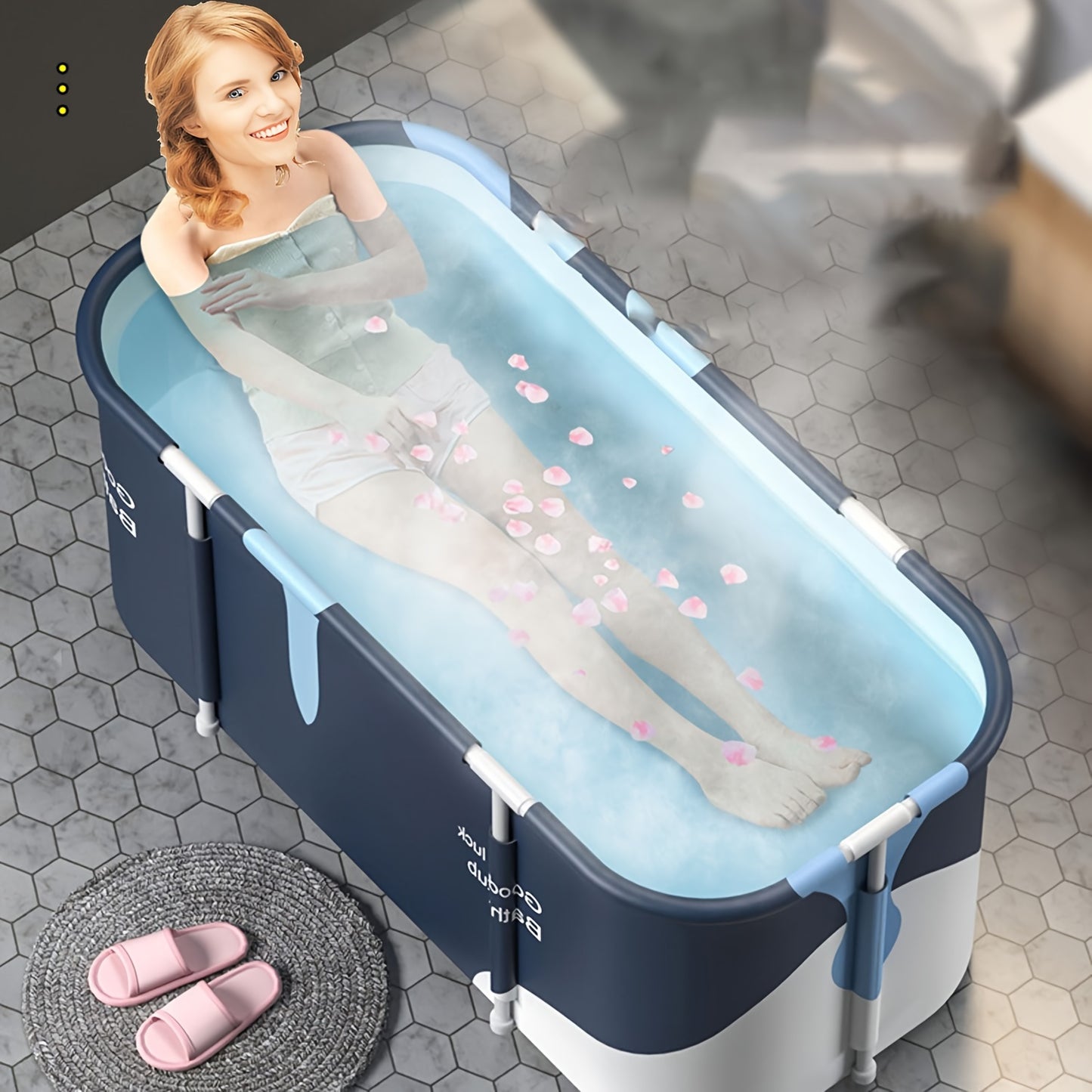 Hopfällbart Badkar för Spa och Avkoppling