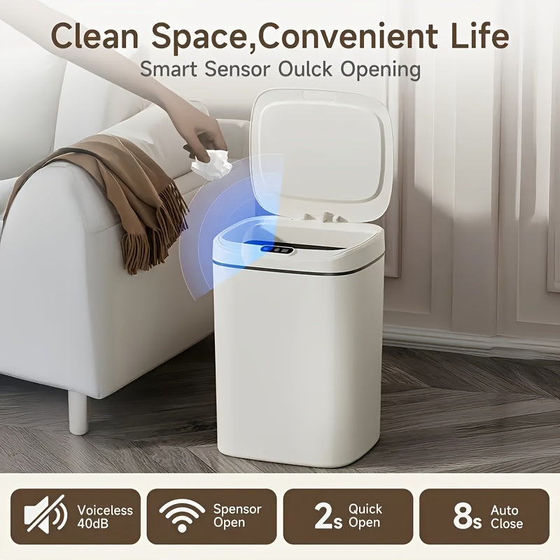 Smart Soptunna med Tyst Stängning – Luktfri & Batteridriven
