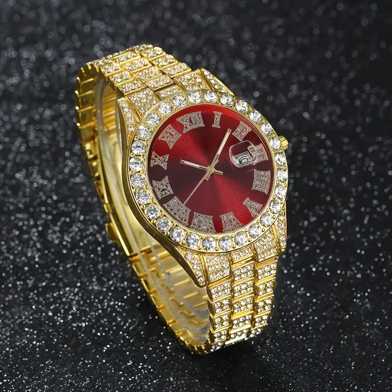 Klockset Erik (6-delat herrset med kvartsur & metallarmband)