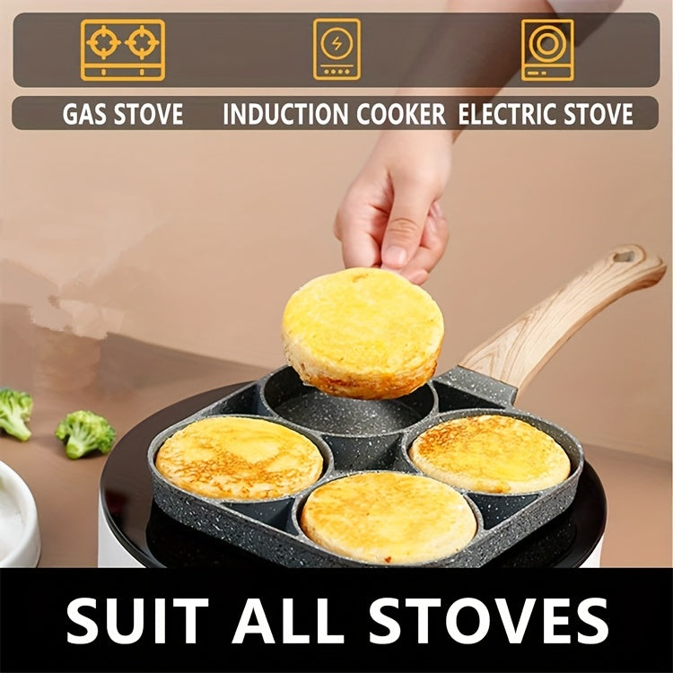 4-Håls Non-stick Stekpanna med Maifanstenbeläggning