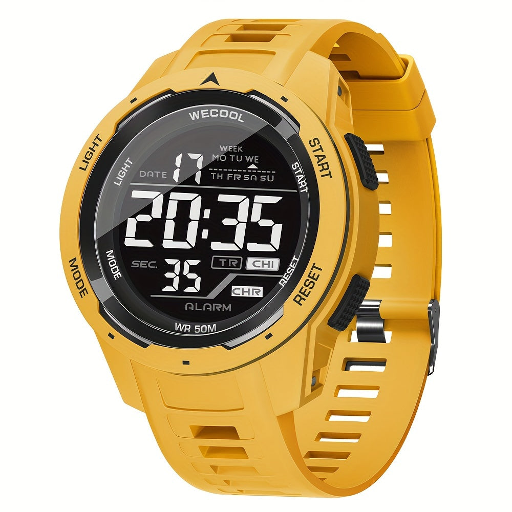 Sportklocka herr – digital med kronograf & LED