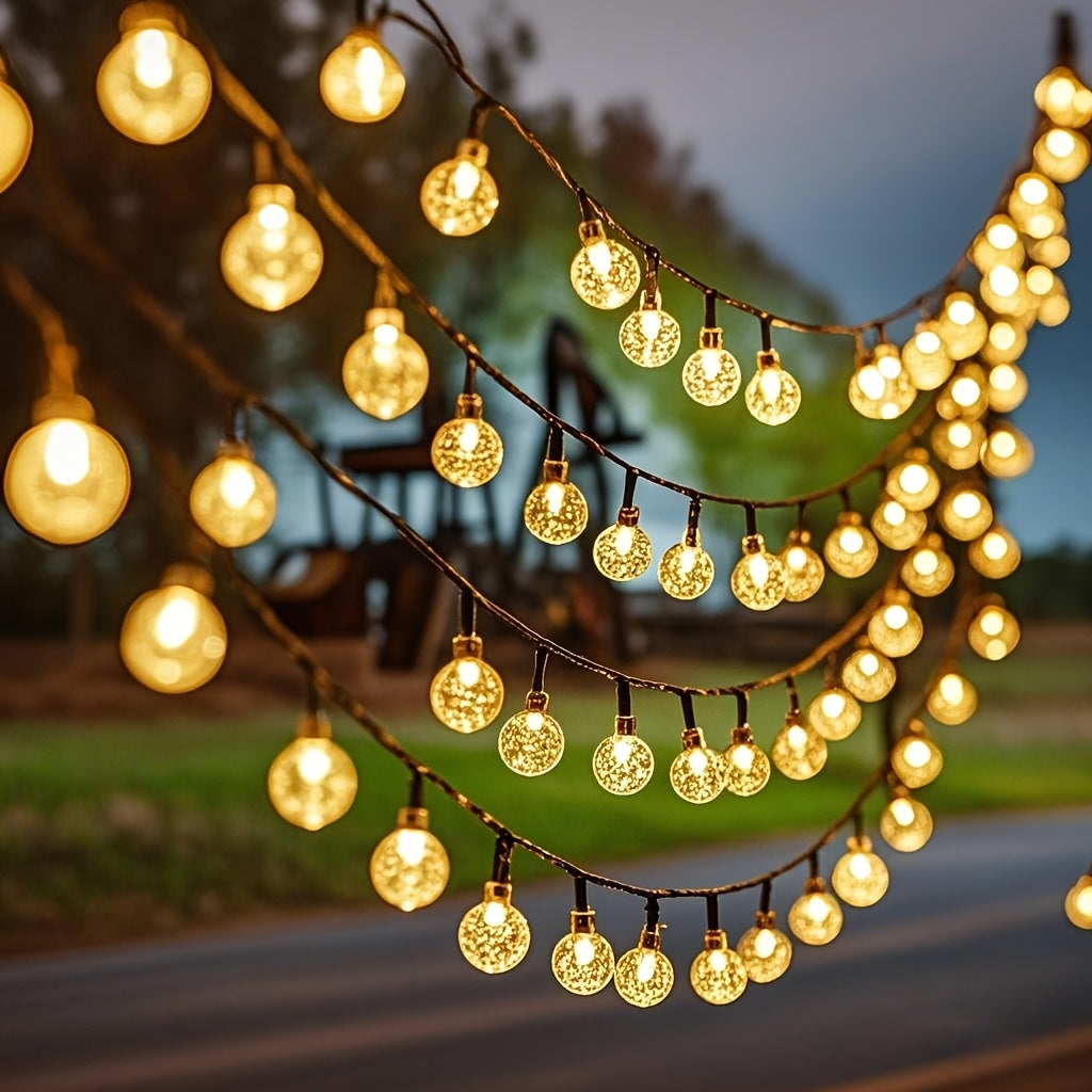 SolarUtomhusljus™ – Färgvarma LED Ljusslingor