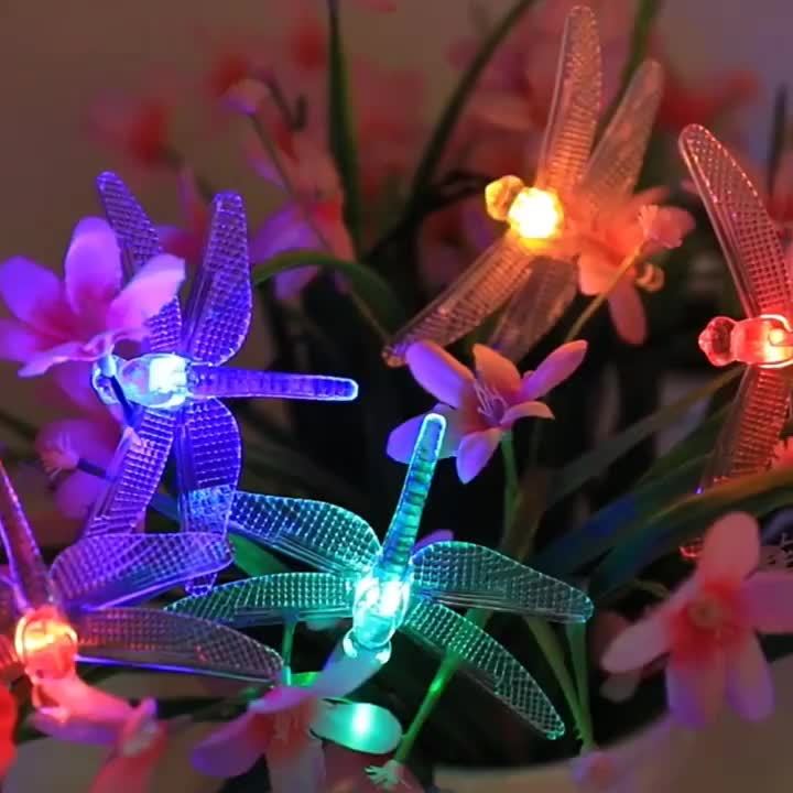 FjärilsLjusslinga™ – Solcellsljusslinga med 20 LED