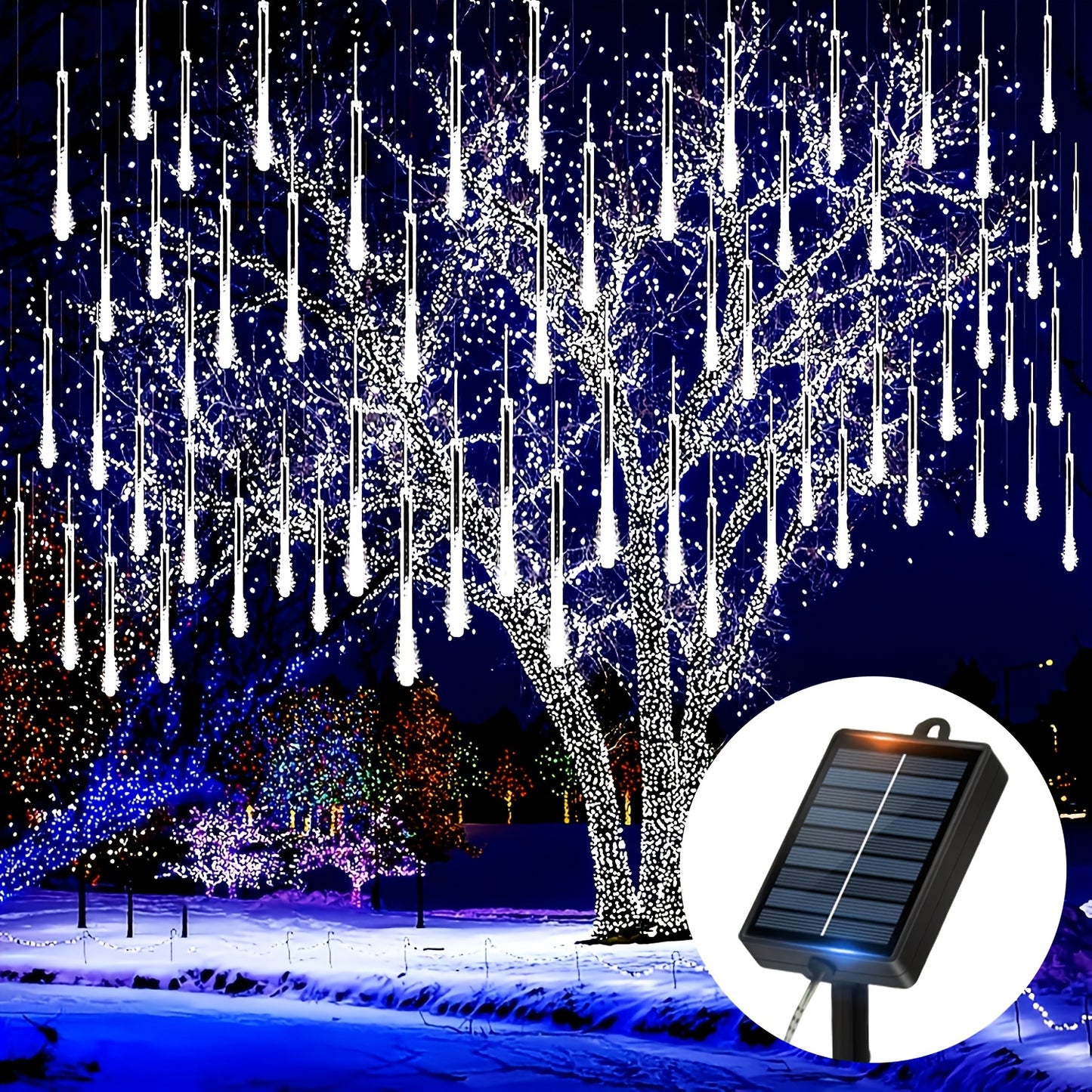 MeteorLjusSol™ – LED Ljusslinga med Solcell och Effekter