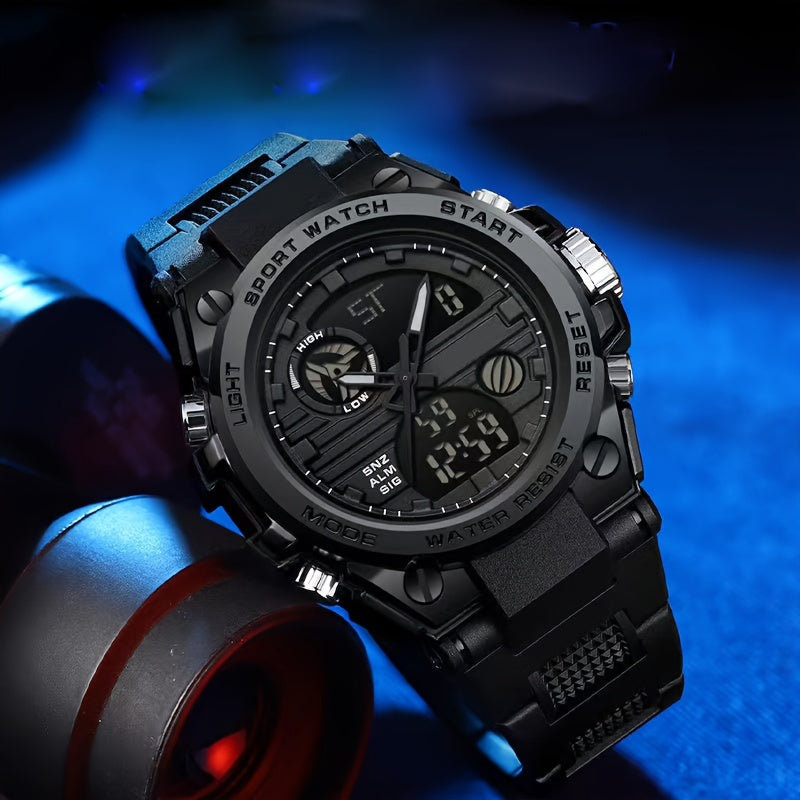 Herrklocka sport – multifunktion & alarm