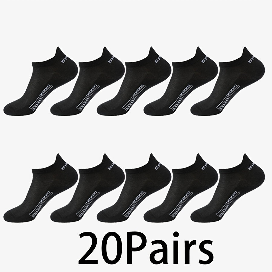 10-pack Låga Sportstrumpor – Unisex & Andas