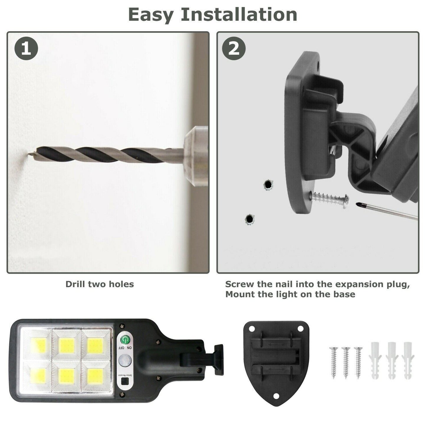 SolLampa™ – LED Solcellsrörelsesensor för Utomhus