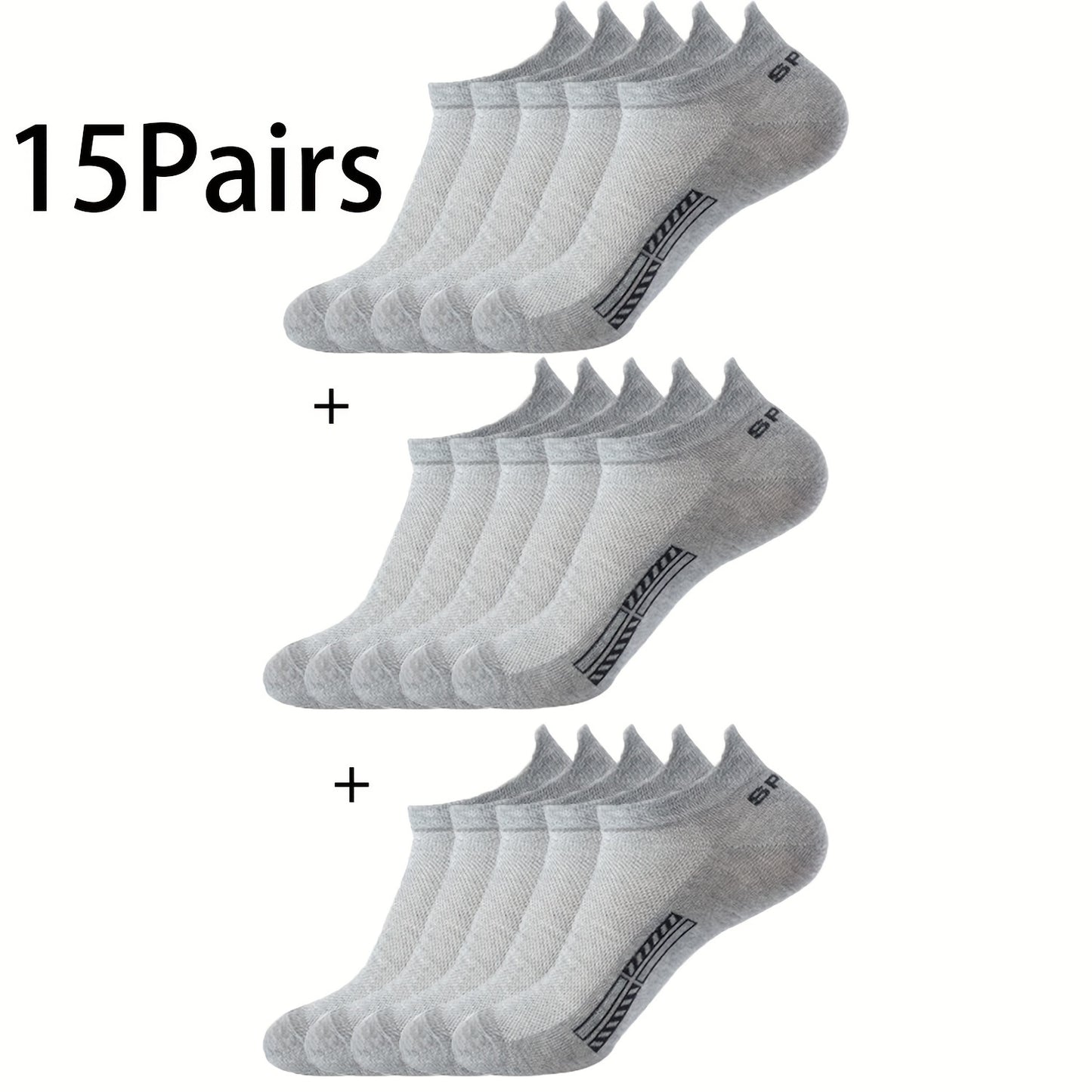 10-pack Låga Sportstrumpor – Unisex & Andas