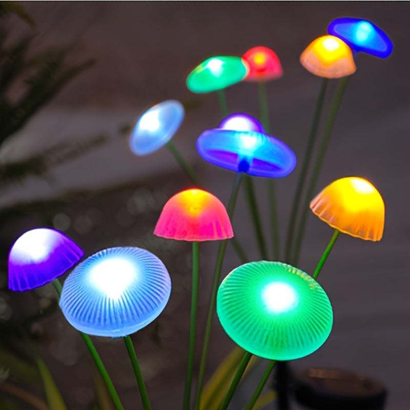 SvamplampaSol™ – Solcellslampa med 6 LED för Trädgård