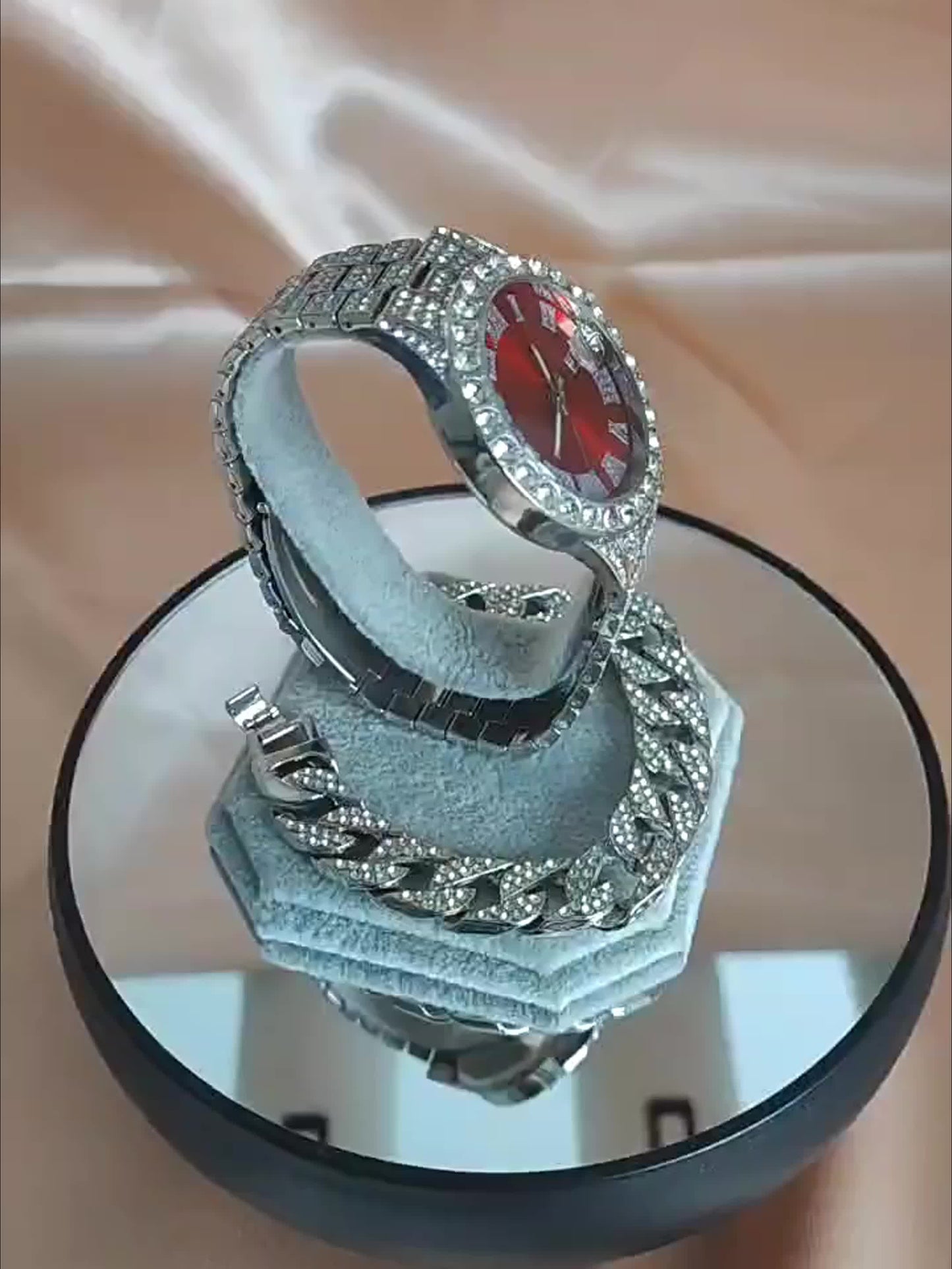 Klockset Erik (6-delat herrset med kvartsur & metallarmband)