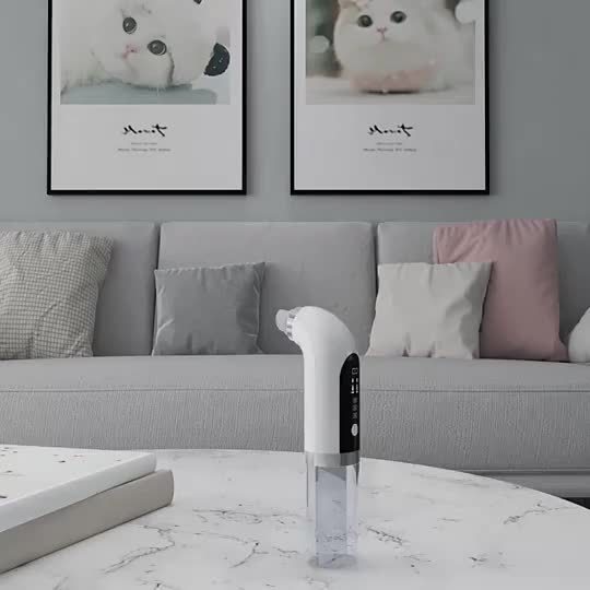 Ansiktsrengörare med Vattencirkulation – USB-laddad med 6 Tillbehör & 3 Sugnivåer