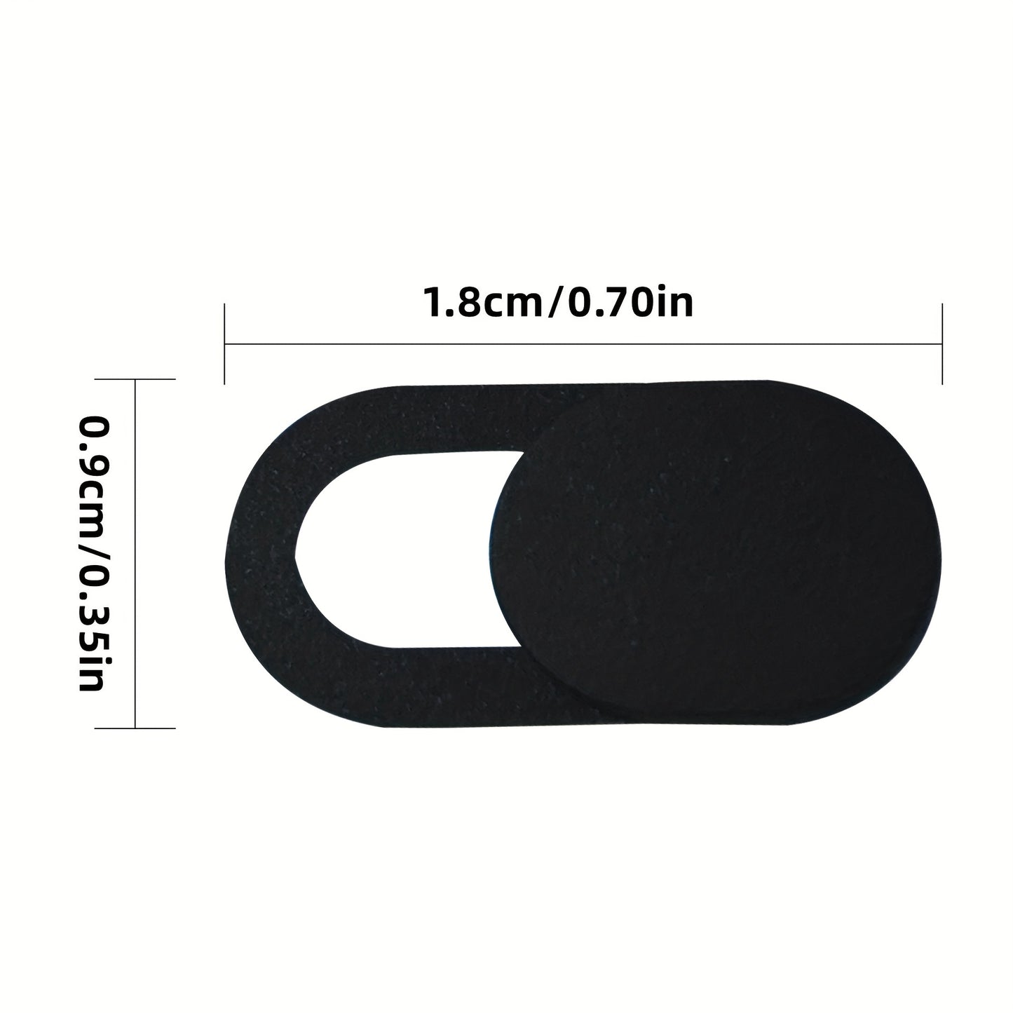 WebbkameraSkjutlucka™ – Plastlucka för Kamera, 1-5-pack