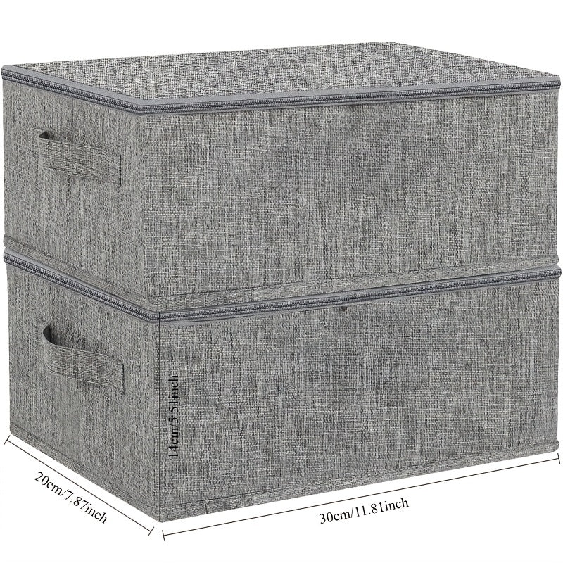 TygBox™ – Vikbar Förvaringslåda med Lock (2-pack)