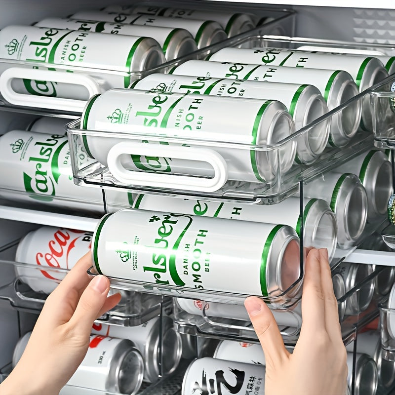 Dubbellager Dryckesställ för Burkar, Kylskåpsorganisatör