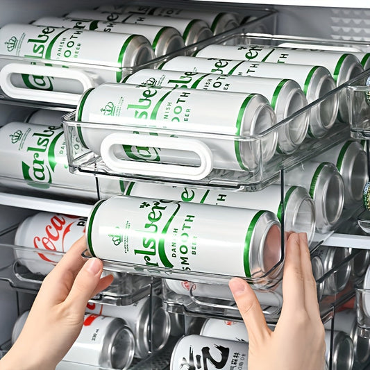 Dubbellager Dryckesställ för Burkar, Kylskåpsorganisatör